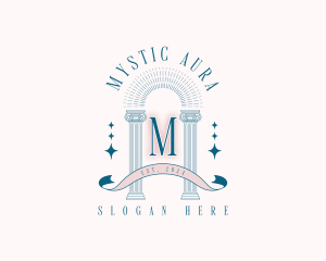 Mystical Pillar Arch logo design