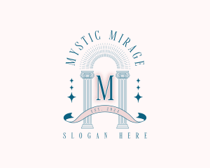 Mystical Pillar Arch logo design