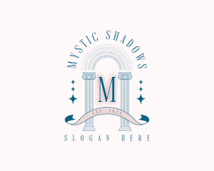 Mystical Pillar Arch logo design