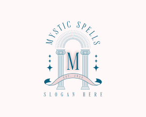 Mystical Pillar Arch logo design