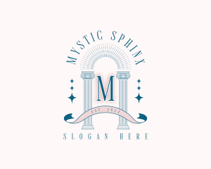 Mystical Pillar Arch logo design