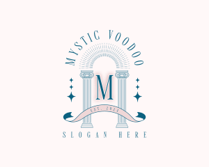 Mystical Pillar Arch logo design