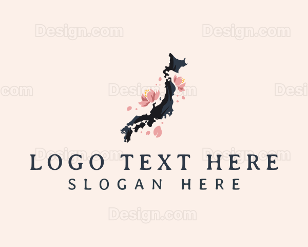 Japan Sakura Blossom Logo