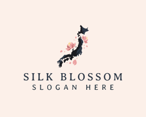 Japan Sakura Blossom logo design