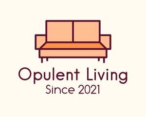 Orange Couch Furniture logo design