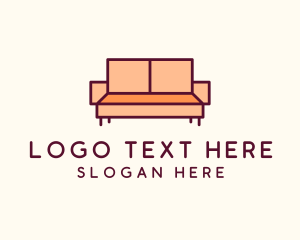 Orange Couch Furniture Logo