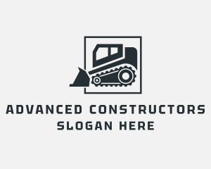 Bulldozer Construction Machine  logo design