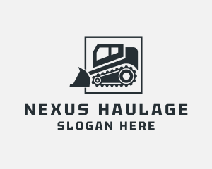 Bulldozer Construction Machine  logo design