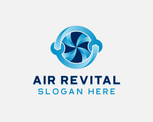 HVAC Repair Ventilation logo design