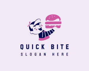 Cute Burger Restaurant  logo design