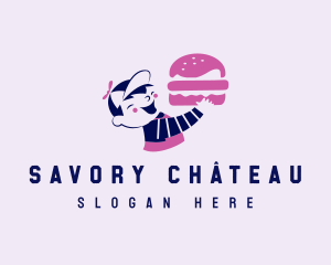 Cute Burger Restaurant  logo design