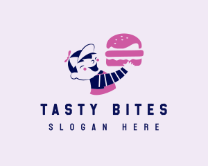 Cute Burger Restaurant  logo design