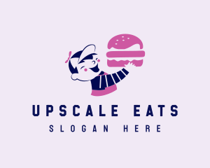 Cute Burger Restaurant  logo design