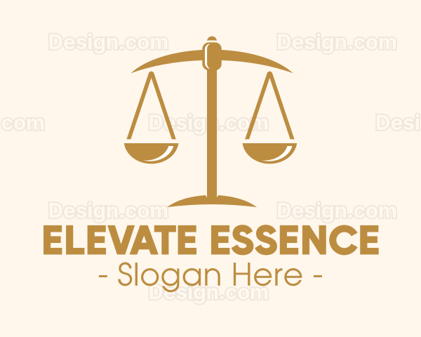 Attorney Lawyer Justice Scales Logo