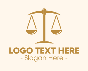 Attorney Lawyer Justice Scales logo design