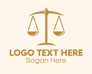 Attorney Lawyer Justice Scales Logo