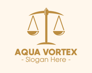 Attorney Lawyer Justice Scales logo design