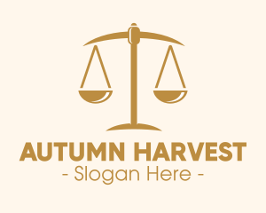 Attorney Lawyer Justice Scales logo design