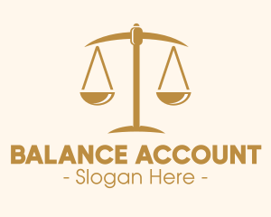 Attorney Lawyer Justice Scales logo design