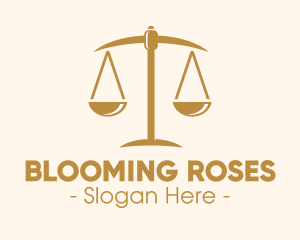 Attorney Lawyer Justice Scales logo design