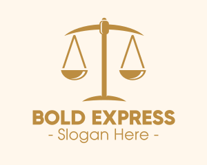 Attorney Lawyer Justice Scales logo design