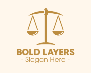 Attorney Lawyer Justice Scales logo design