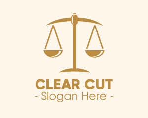 Attorney Lawyer Justice Scales logo design