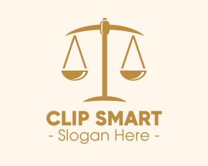 Attorney Lawyer Justice Scales logo design