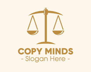 Attorney Lawyer Justice Scales logo design