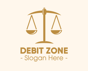 Attorney Lawyer Justice Scales logo design