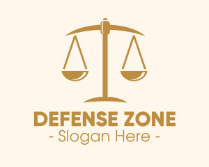 Attorney Lawyer Justice Scales logo design