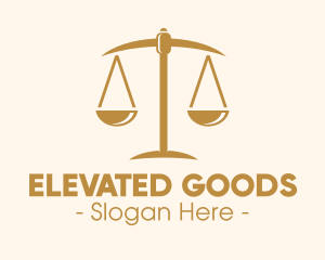 Attorney Lawyer Justice Scales logo design