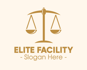 Attorney Lawyer Justice Scales logo design