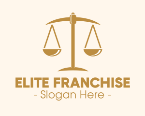 Attorney Lawyer Justice Scales logo design