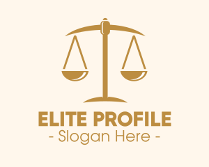 Attorney Lawyer Justice Scales logo design