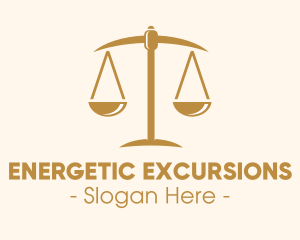 Attorney Lawyer Justice Scales logo design