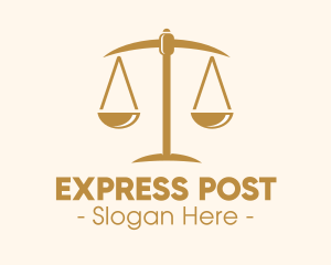 Attorney Lawyer Justice Scales logo design