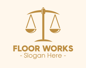 Attorney Lawyer Justice Scales logo design