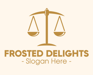 Attorney Lawyer Justice Scales logo design