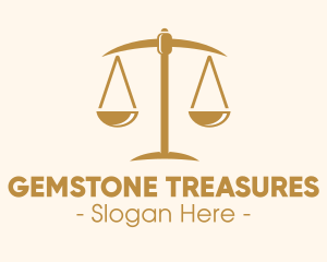 Attorney Lawyer Justice Scales logo design