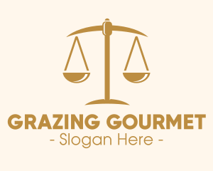 Attorney Lawyer Justice Scales logo design