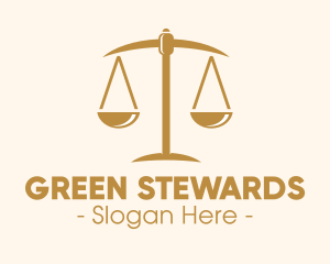 Attorney Lawyer Justice Scales logo design