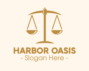 Attorney Lawyer Justice Scales logo design