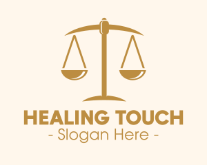 Attorney Lawyer Justice Scales logo design