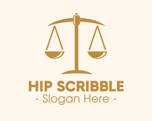 Attorney Lawyer Justice Scales logo design