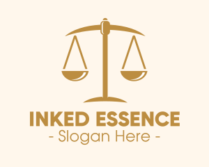 Attorney Lawyer Justice Scales logo design