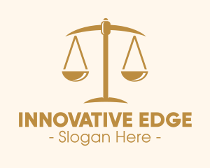 Attorney Lawyer Justice Scales logo design