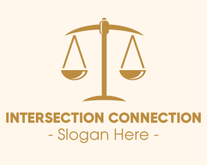 Attorney Lawyer Justice Scales logo design