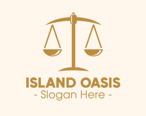 Attorney Lawyer Justice Scales logo design