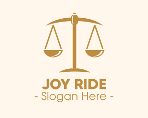 Attorney Lawyer Justice Scales logo design